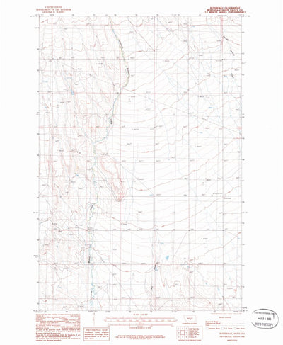 United States Geological Survey Rothiemay, MT (1986, 24000-Scale) digital map