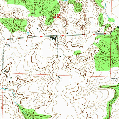 United States Geological Survey Rothville, MO (1949, 24000-Scale) digital map