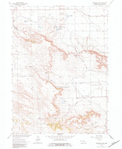 United States Geological Survey Roubadeau Pass, NE (1963, 24000-Scale) digital map