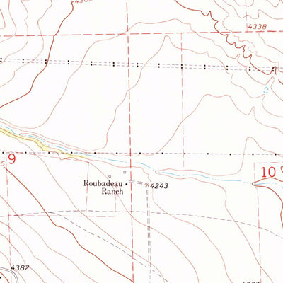 United States Geological Survey Roubadeau Pass, NE (1963, 24000-Scale) digital map