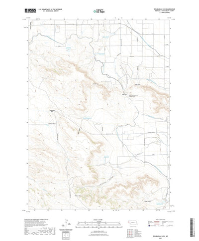 United States Geological Survey Roubadeau Pass, NE (2021, 24000-Scale) digital map