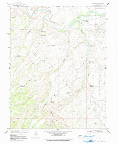 United States Geological Survey Roubideau, CO (1969, 24000-Scale) digital map