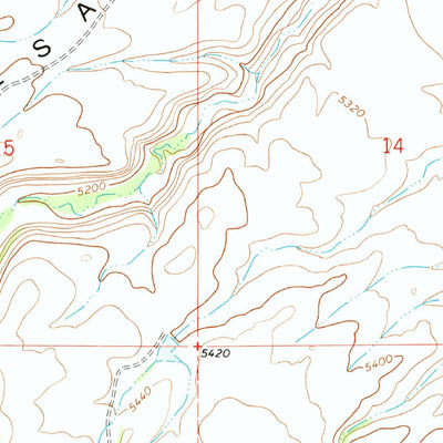 United States Geological Survey Roubideau, CO (1969, 24000-Scale) digital map