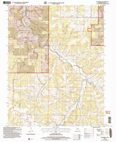 United States Geological Survey Roubidoux, MO (2004, 24000-Scale) digital map