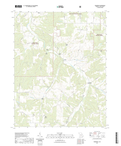 United States Geological Survey Roubidoux, MO (2021, 24000-Scale) digital map