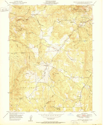 United States Geological Survey Rough And Ready, CA (1950, 24000-Scale) digital map
