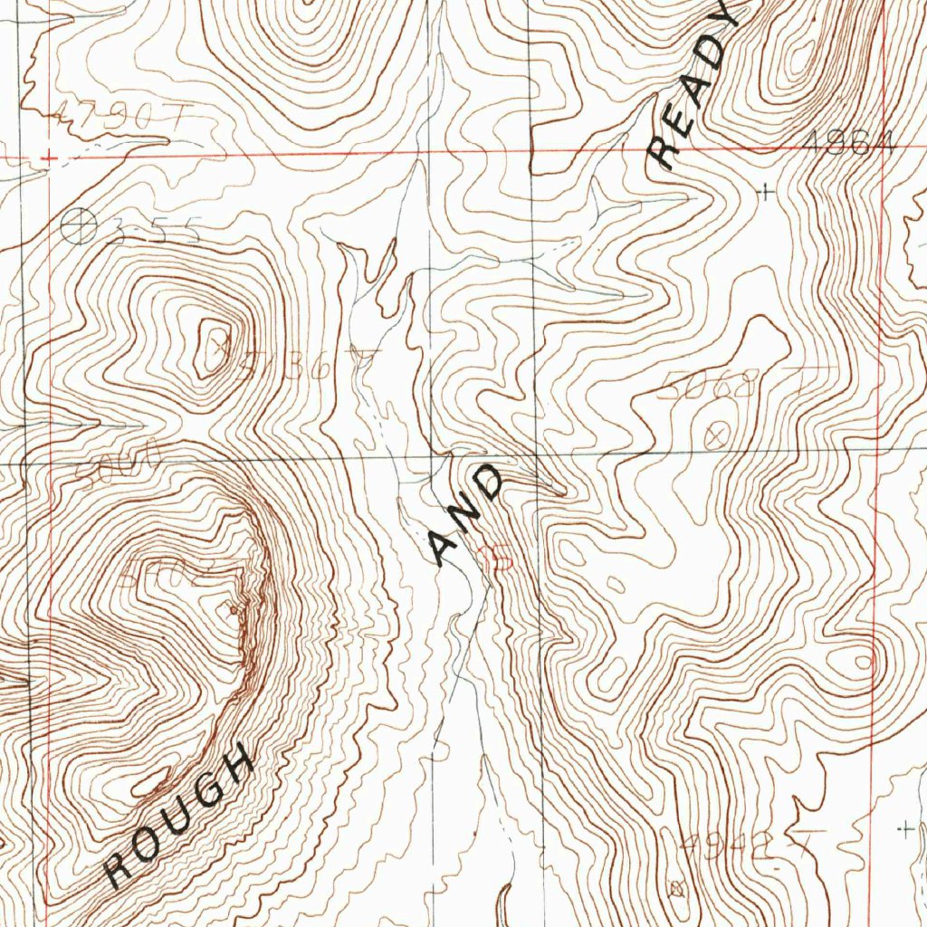 Rough And Ready Hills, NM (1985, 24000-Scale) Map by United States ...