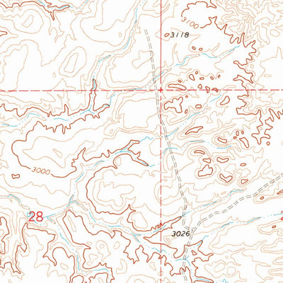 United States Geological Survey Rough Creek NE, MT (1969, 24000-Scale) digital map
