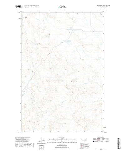 United States Geological Survey Rough Creek NE, MT (2020, 24000-Scale) digital map