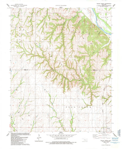 United States Geological Survey Rough Creek, OK (1985, 24000-Scale) digital map