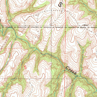 United States Geological Survey Rough Creek, OK (1985, 24000-Scale) digital map