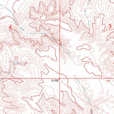 United States Geological Survey Rough Creek SE, MT (1969, 24000-Scale) digital map
