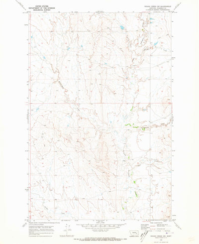 United States Geological Survey Rough Creek SW, MT (1969, 24000-Scale) digital map