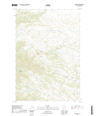 United States Geological Survey Rough Draw, MT (2020, 24000-Scale) digital map