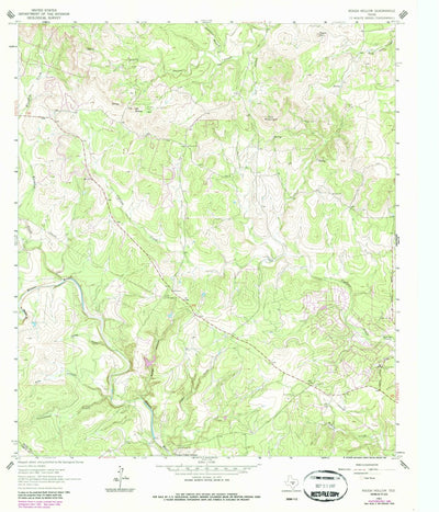 United States Geological Survey Rough Hollow, TX (1963, 24000-Scale) digital map