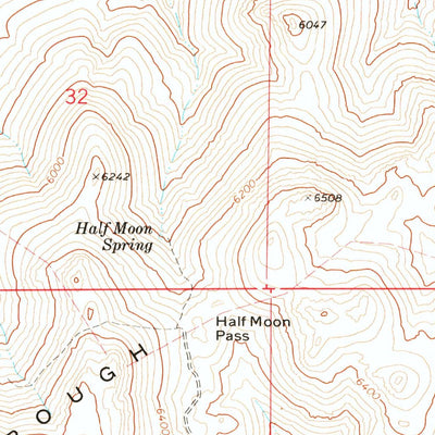 United States Geological Survey Rough Mountain, ID (1972, 24000-Scale) digital map