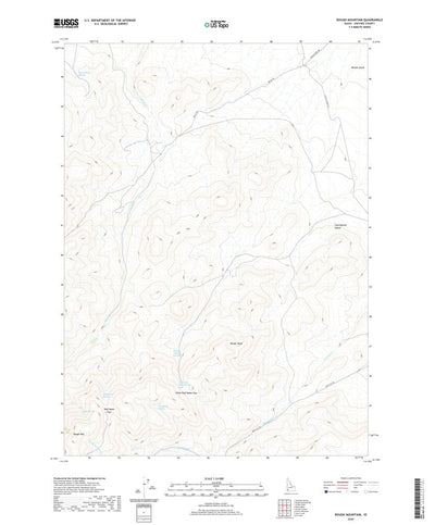 United States Geological Survey Rough Mountain, ID (2020, 24000-Scale) digital map