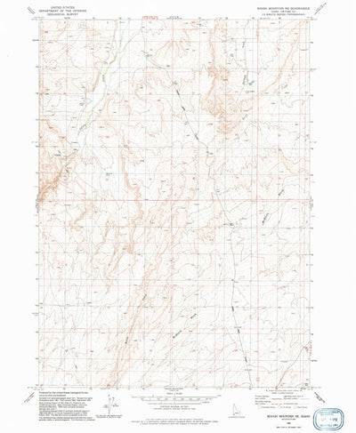 United States Geological Survey Rough Mountain NE, ID (1992, 24000-Scale) digital map