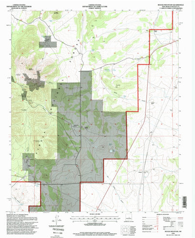 United States Geological Survey Rough Mountain, NM (1995, 24000-Scale) digital map