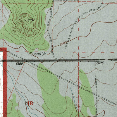 United States Geological Survey Rough Mountain, NM (1995, 24000-Scale) digital map