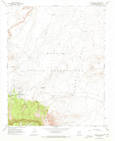 United States Geological Survey Rough Rock, AZ (1968, 24000-Scale) digital map