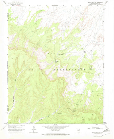United States Geological Survey Rough Rock NW, AZ (1968, 24000-Scale) digital map