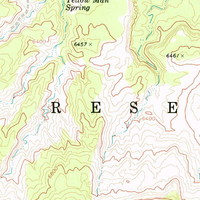 United States Geological Survey Rough Rock NW, AZ (1968, 24000-Scale) digital map