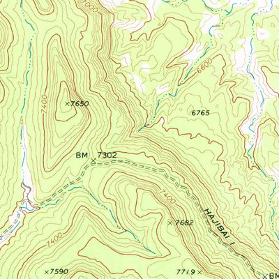 United States Geological Survey Rough Rock NW, AZ (1968, 24000-Scale) digital map