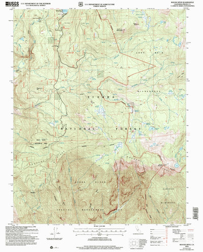 United States Geological Survey Rough Spur, CA (2004, 24000-Scale) digital map