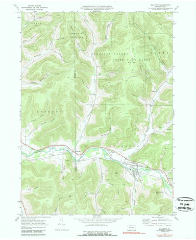 United States Geological Survey Roulette, PA (1969, 24000-Scale) digital map