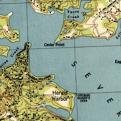 United States Geological Survey Round Bay, MD (1944, 31680-Scale) digital map