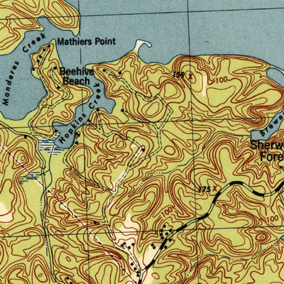 United States Geological Survey Round Bay, MD (1944, 31680-Scale) digital map