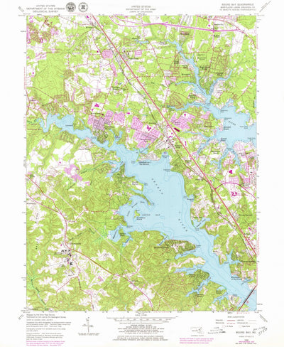 United States Geological Survey Round Bay, MD (1956, 24000-Scale) digital map