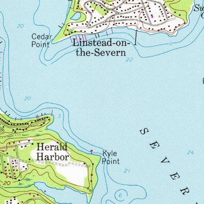 United States Geological Survey Round Bay, MD (1956, 24000-Scale) digital map