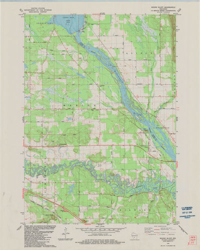 United States Geological Survey Round Bluff, WI (1983, 24000-Scale) digital map