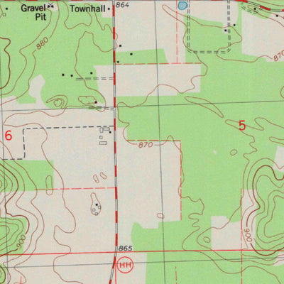 United States Geological Survey Round Bluff, WI (1983, 24000-Scale) digital map