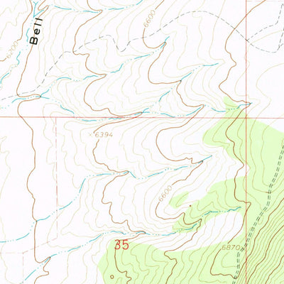 United States Geological Survey Round Bottom, CO (1966, 24000-Scale) digital map