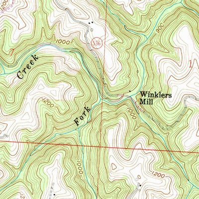 United States Geological Survey Round Bottom, OH-WV (1960, 24000-Scale) digital map