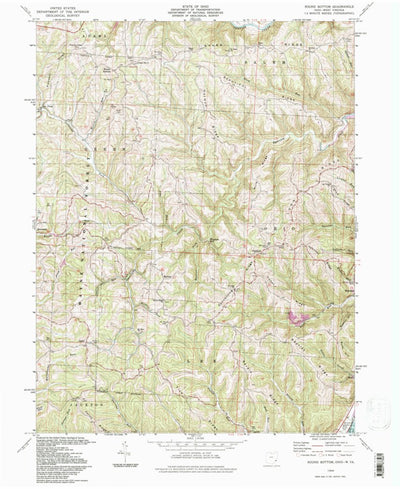 United States Geological Survey Round Bottom, OH-WV (1994, 24000-Scale) digital map