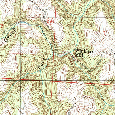 United States Geological Survey Round Bottom, OH-WV (1994, 24000-Scale) digital map