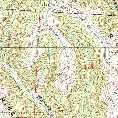 United States Geological Survey Round Bottom, OH-WV (1994, 24000-Scale) digital map