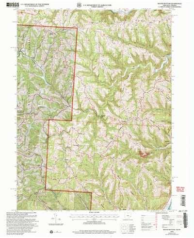 United States Geological Survey Round Bottom, OH-WV (2002, 24000-Scale) digital map