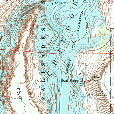 United States Geological Survey Round Butte Dam, OR (1985, 24000-Scale) digital map