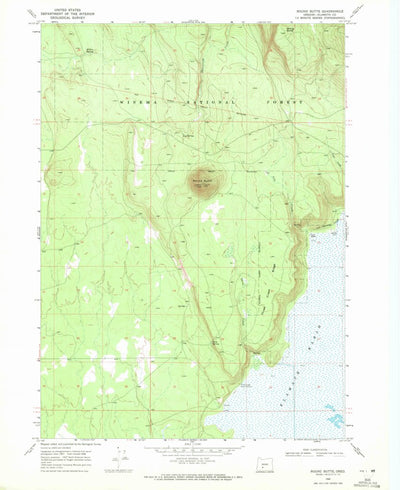 United States Geological Survey Round Butte, OR (1968, 24000-Scale) digital map