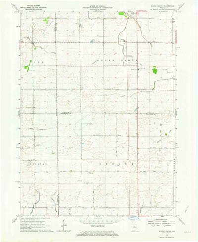 United States Geological Survey Round Grove, IN (1962, 24000-Scale) digital map
