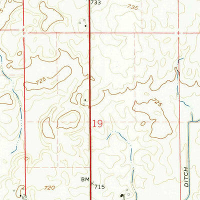 United States Geological Survey Round Grove, IN (1962, 24000-Scale) digital map