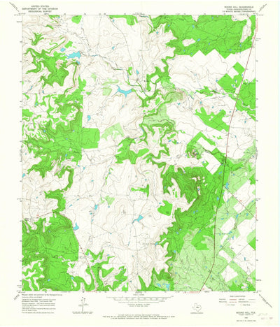 United States Geological Survey Round Hill, TX (1965, 24000-Scale) digital map