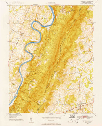 United States Geological Survey Round Hill, VA-WV (1953, 24000-Scale) digital map