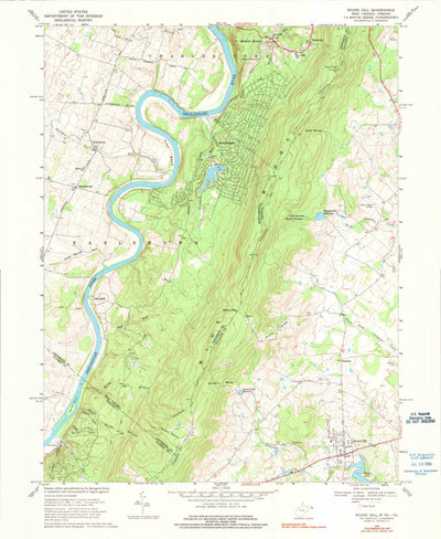 United States Geological Survey Round Hill, VA-WV (1970, 24000-Scale) digital map