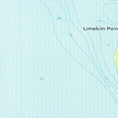 United States Geological Survey Round Island, MI (1964, 24000-Scale) digital map